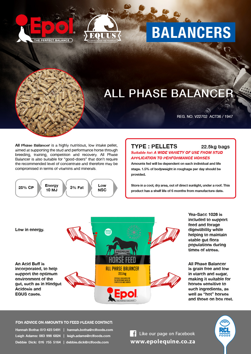 Equus Balancer BROCHURES & USEFUL DOWNLOADS – EPOL Equine
